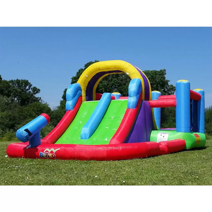 BeBop 7ft 9" Total Wipeout Bouncy Castle and Water Slide (3-10 Years) BeBoP Total Wipeout Bouncy Castle and Inflatable Water Slide Combo