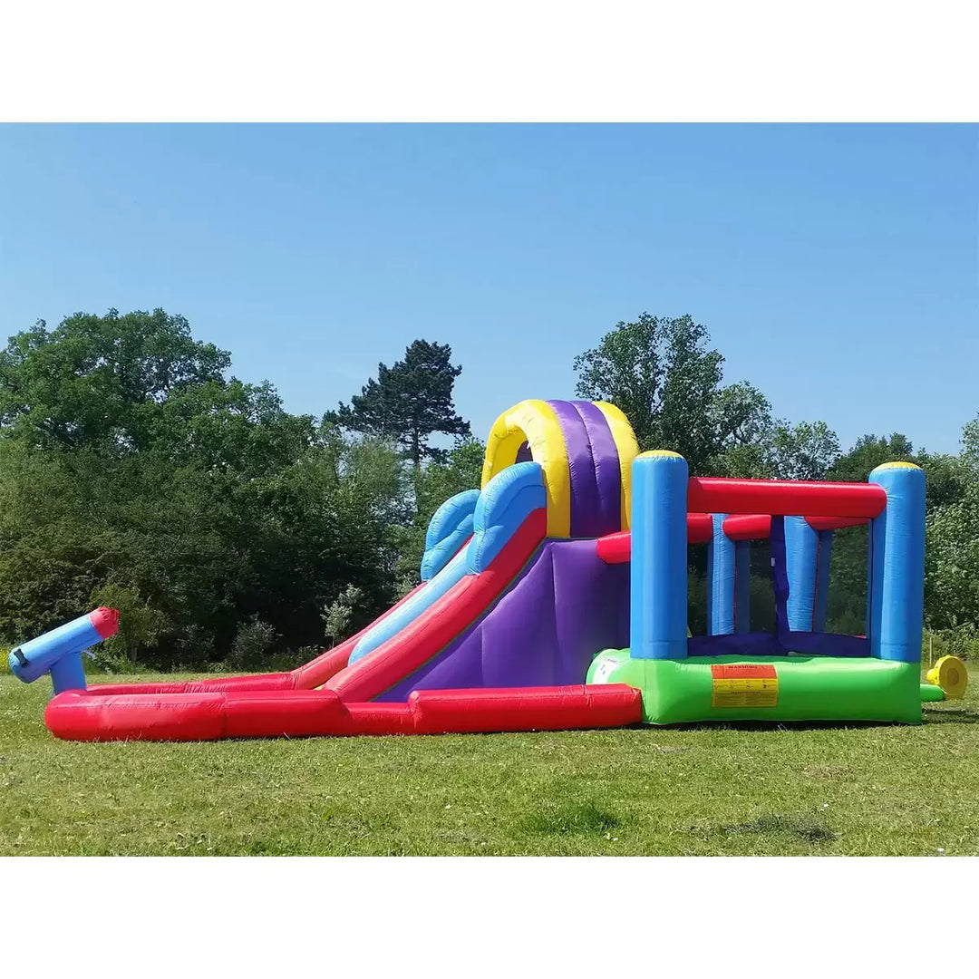 BeBop 7ft 9" Total Wipeout Bouncy Castle and Water Slide (3-10 Years) BeBoP Total Wipeout Bouncy Castle and Inflatable Water Slide Combo