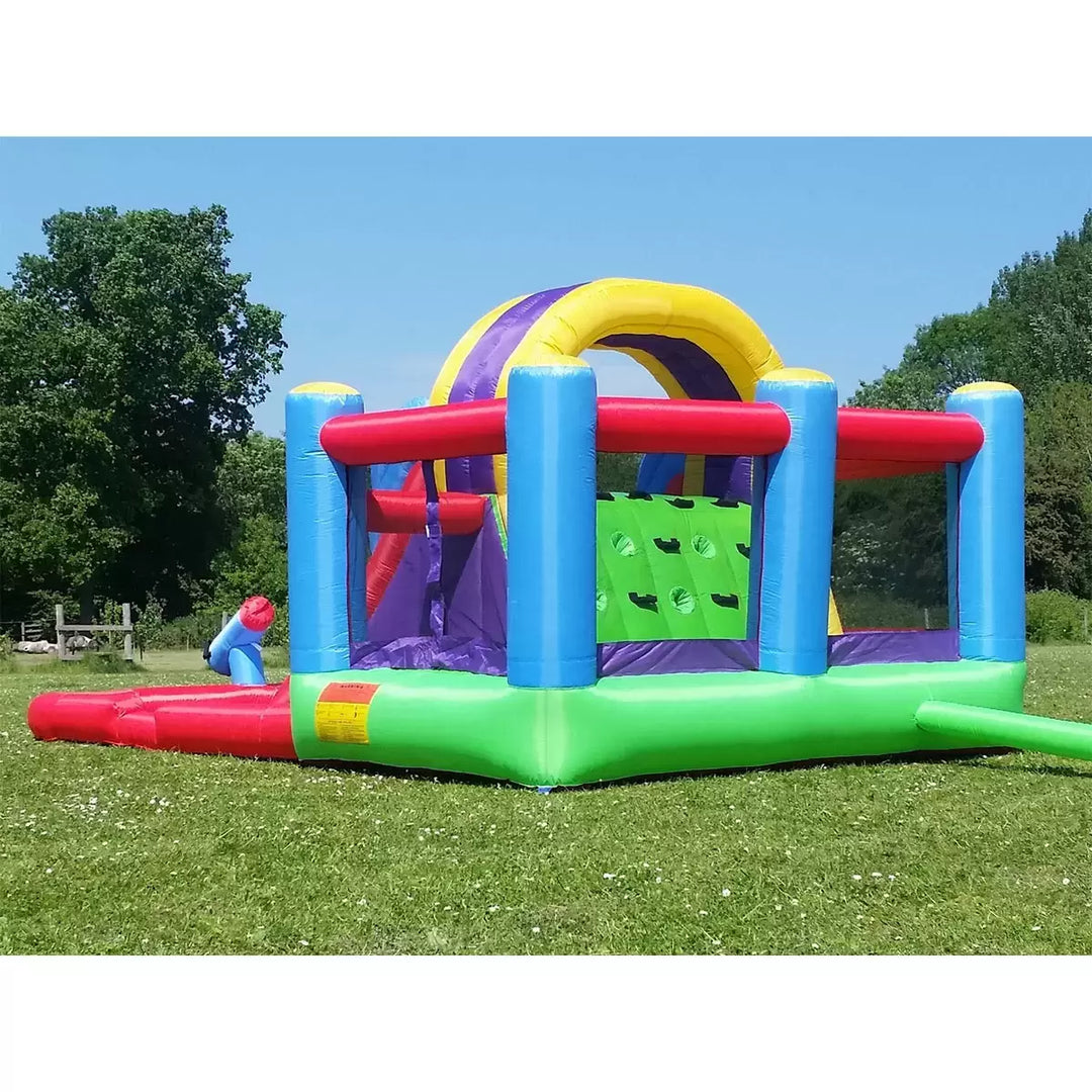BeBop 7ft 9" Total Wipeout Bouncy Castle and Water Slide (3-10 Years) BeBoP Total Wipeout Bouncy Castle and Inflatable Water Slide Combo