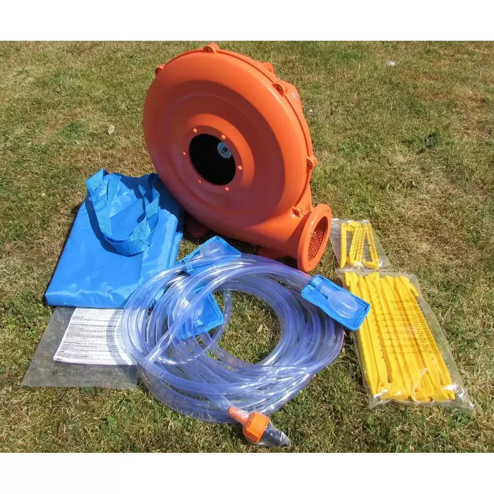 BeBop 7ft 9" Total Wipeout Bouncy Castle and Water Slide (3-10 Years) BeBoP Total Wipeout Bouncy Castle and Inflatable Water Slide Combo