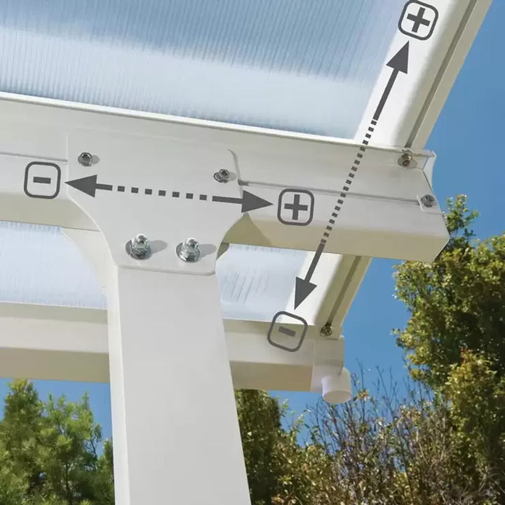 Palram Canopia Feria 3 Veranda Patio Cover in White, 3 x 6.10m