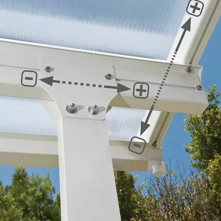 Palram Canopia Feria 3 Veranda Patio Cover in White, 3 x 3.05m