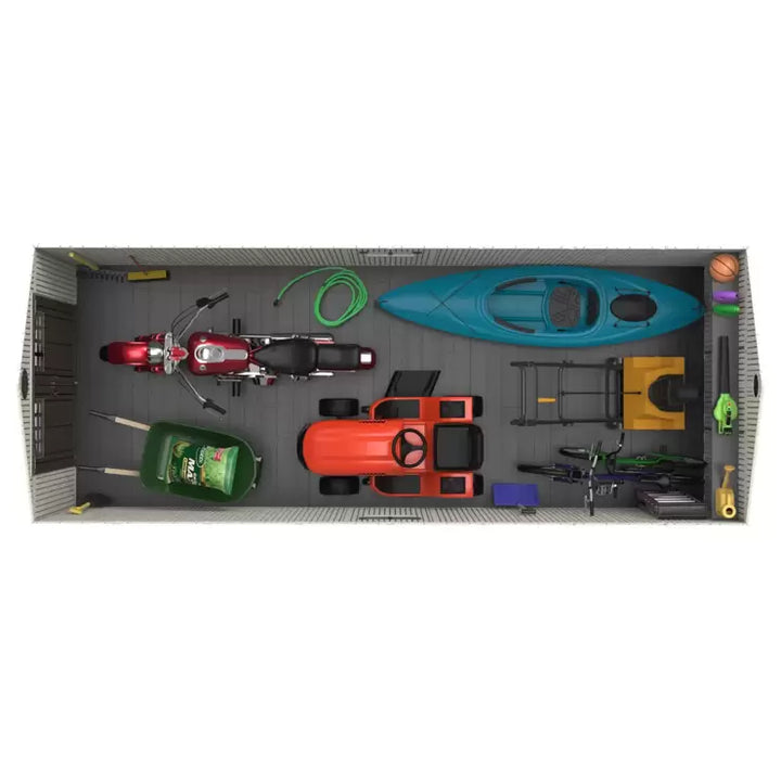 Lifetime 8ft x 20ft (2.4 x 6.1m) Storage Shed - Model 60120