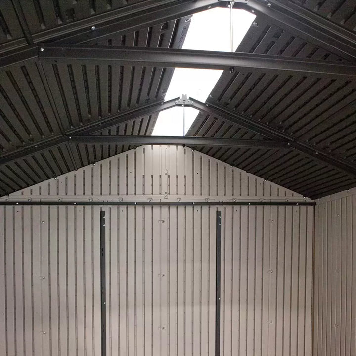 Lifetime 7ft x 7ft (2.1 x 2.1m) Outdoor Storage Shed - Model 60042- Made from High-Density Polyethylene (HDPE)