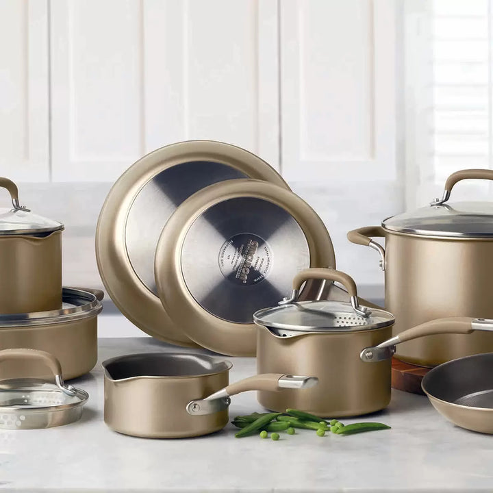 Circulon Premier Hard Anodised Induction 13 Piece Cookware Set in Bronze