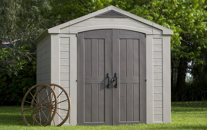 Keter Factor Shed 8x11ft Storage Shed- Brown