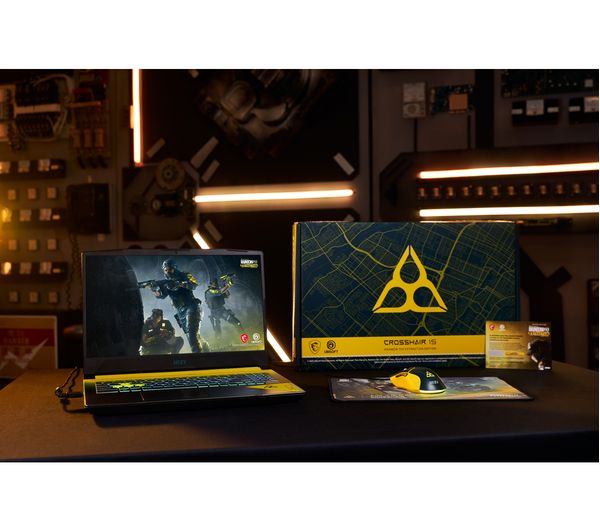 MSI Crosshair 15 Rainbow Six Extraction Edition 15.6" Gaming Laptop Bundle - Intel® Core™ i9, RTX 3070, 1 TB SSD