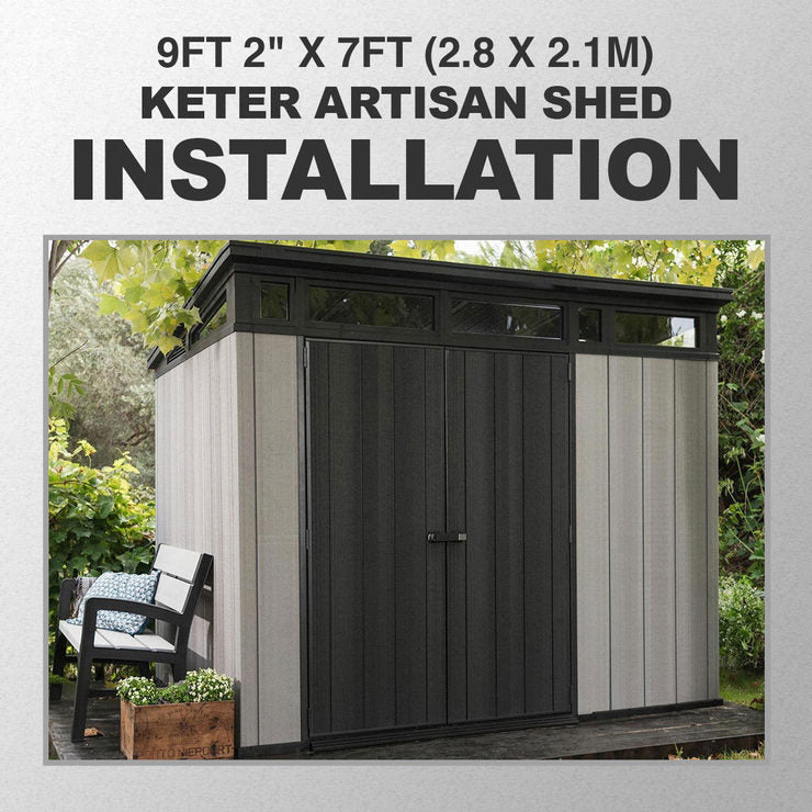 Premium Installation Service for Keter and Lifetime Shed Installation Service