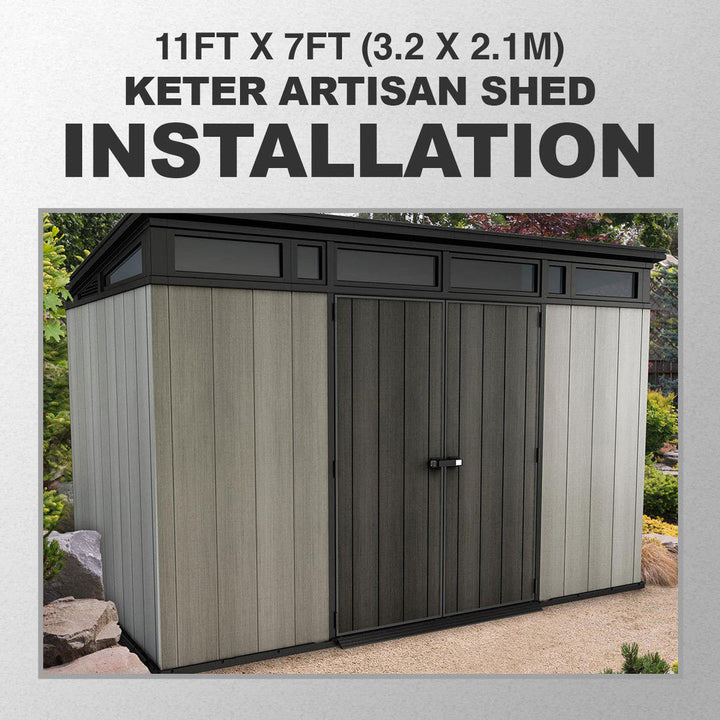 Keter Artisan 11ft x 7ft (3.4 x 2.1m) Storage Shed - Tiedex