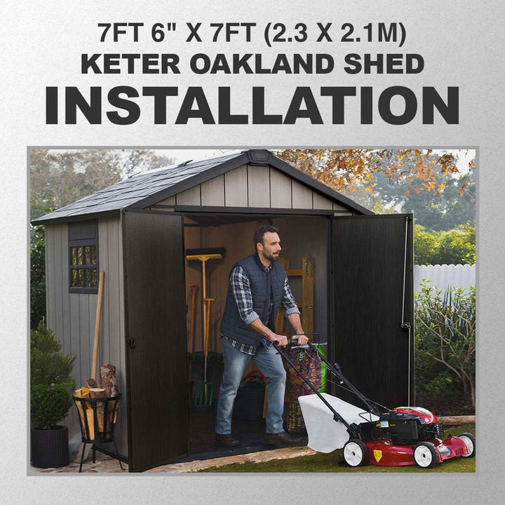 Premium Installation Service for Keter and Lifetime Shed Installation Service