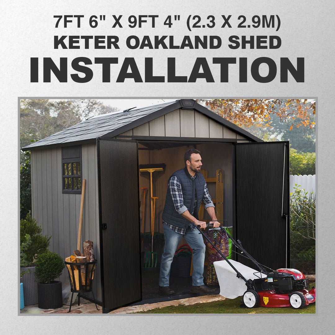 Premium Installation Service for Keter and Lifetime Shed Installation Service