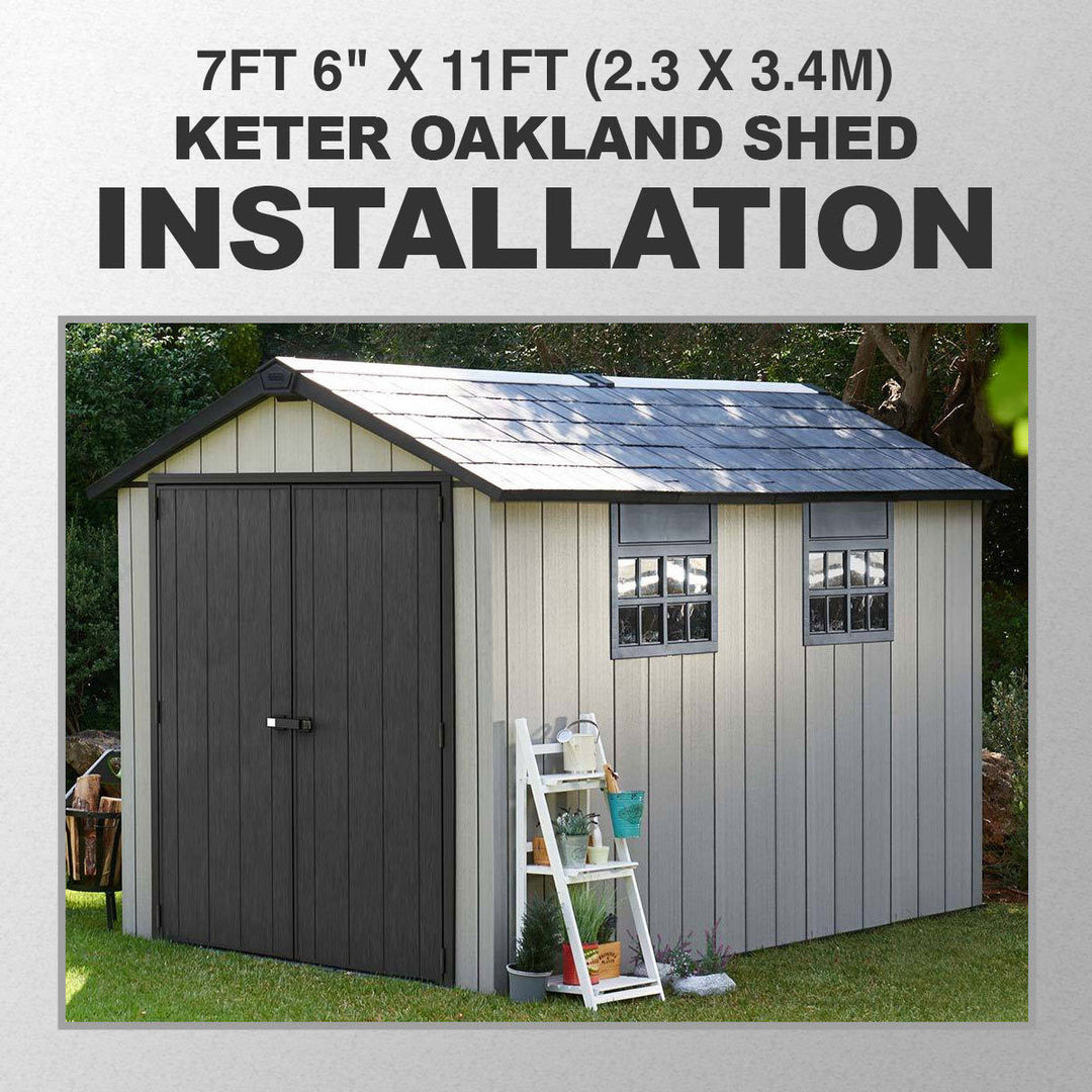 Premium Installation Service for Keter and Lifetime Shed Installation Service