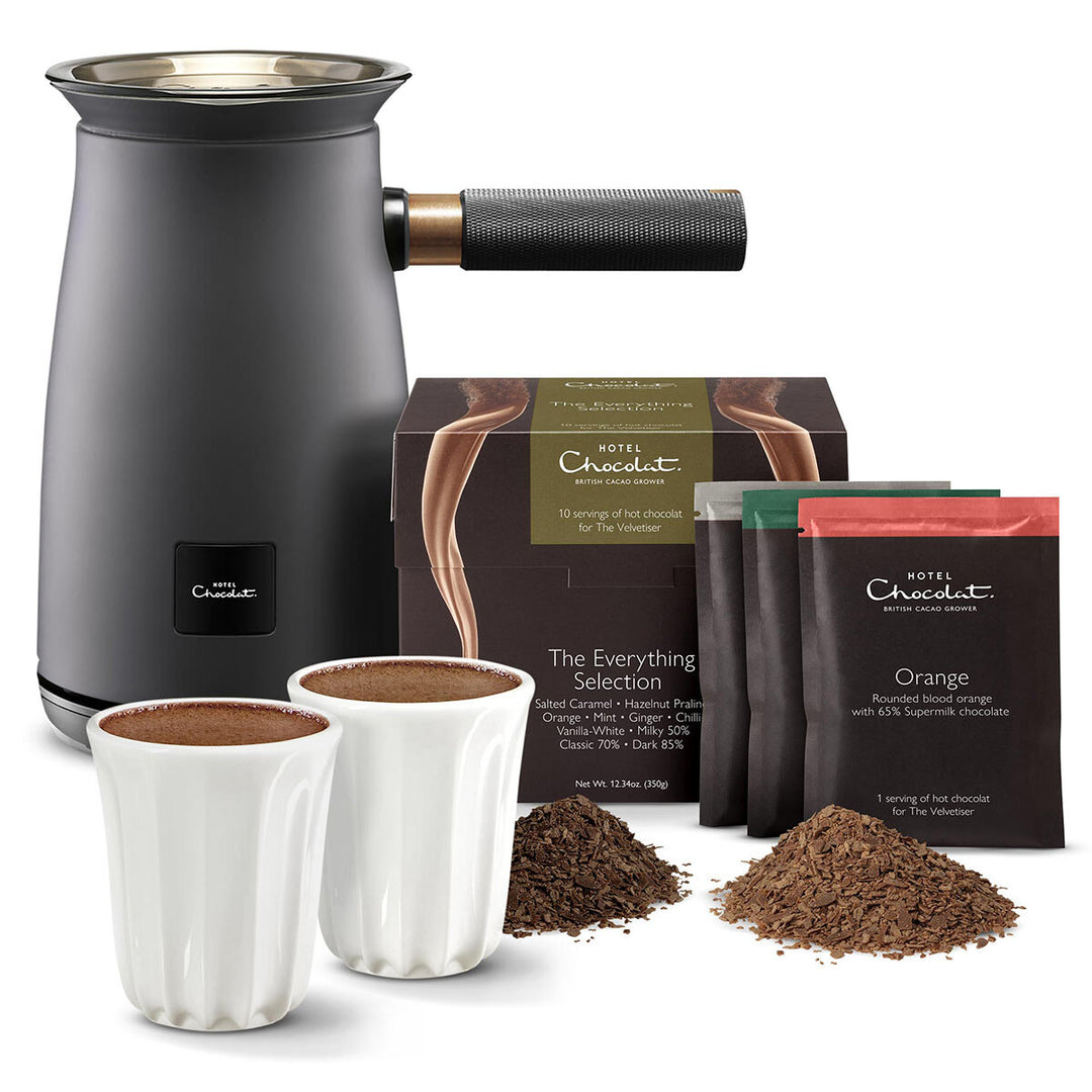 Hotel Chocolat Velvetiser, Hot Chocolate Maker Complete Starter Kit, Charcoal SKU: 66449623