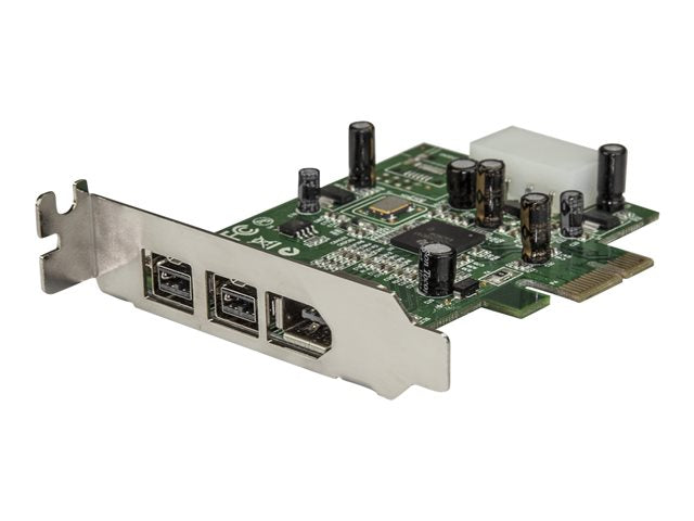 TieDex UK StarTech.com 3 Port 2b 1a Low Profile 1394 PCI Express FireWire Card Adapter - FireWire adapter - PCIe - 2 ports