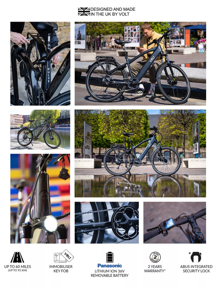 Volt Pulse Hybrid e-Bike, Light Grey, 18" Frame