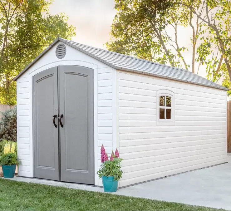 Life-times 8ft x 15ft (2.4 x 4.5m) Storage Shed - Model 60075