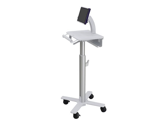 TieDex UK Ergotron StyleView Tablet Cart, SV10 cart - for tablet / keyboard - white, aluminium - TAA Compliant