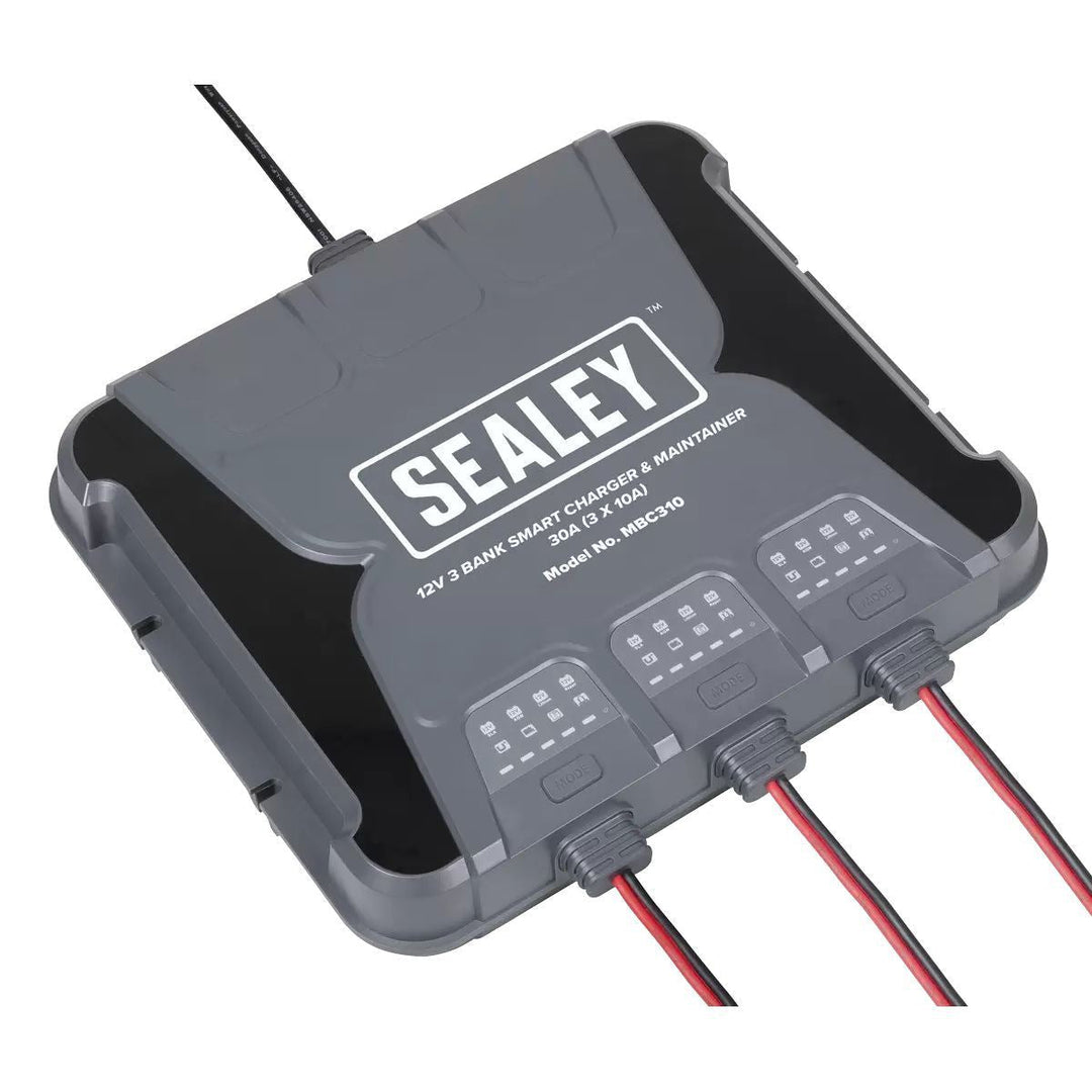 Sealey MBC310 12V 3 Bank Smart Charger & Maintainer 30A/230V
