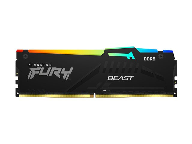 TieDex UK Kingston FURY Beast RGB - DDR5 - kit - 16 GB: 2 x 8 GB - DIMM 288-pin - 5600 MHz / PC5-44800 - unbuffered