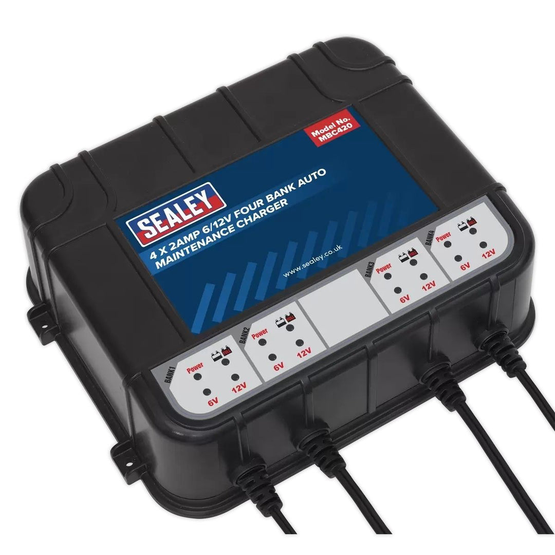 Sealey MBC420 6/12V Four Bank Auto Maintenance Charger