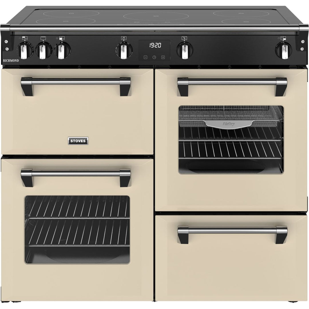 Stoves Richmond 100Ei TCH 100cm wide Electric Range Cooker with Induction Hob - Cream