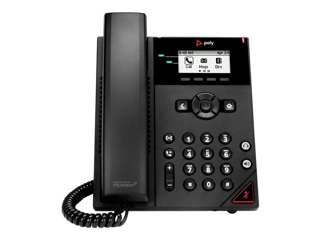 TieDex UK Poly VVX 150 - VoIP phone - 3-way call capability