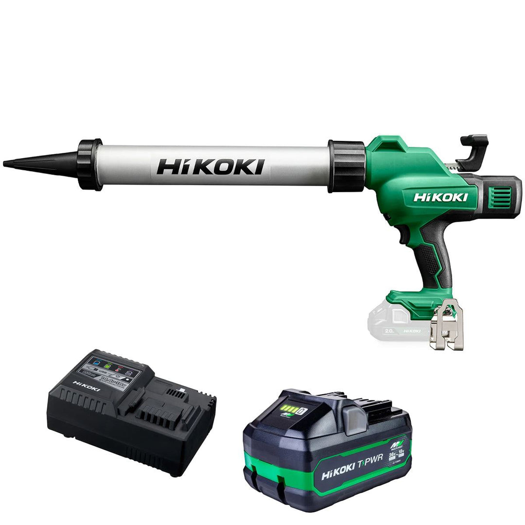 Hikoki AC18DAW5Z 18V 600ml Caulking Gun with 1 x 8.0Ah Battery & Charger