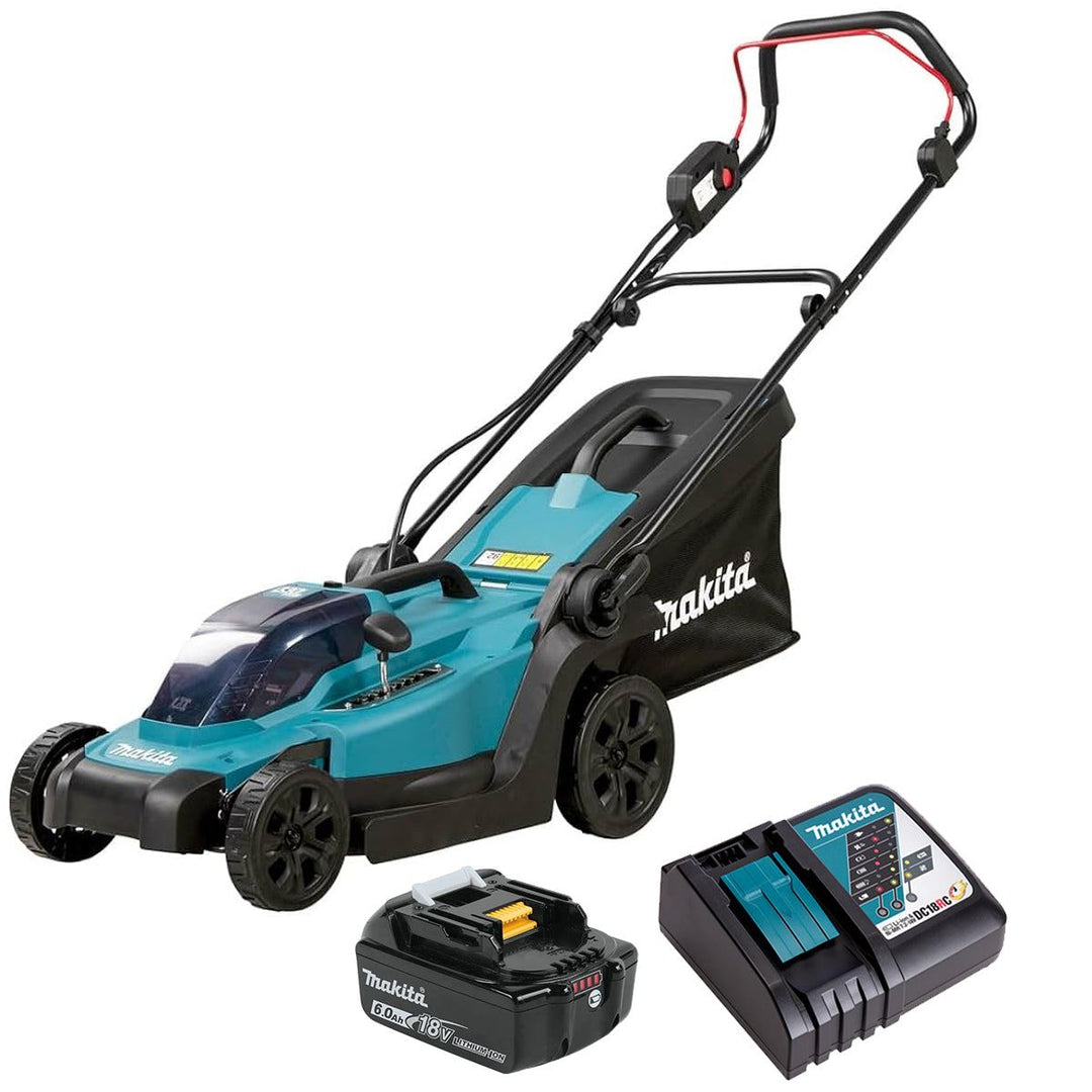 Makita DLM330Z 18V LXT 33cm Cordless Lawn Mower with 1 x 6.0Ah Battery &amp; Charger