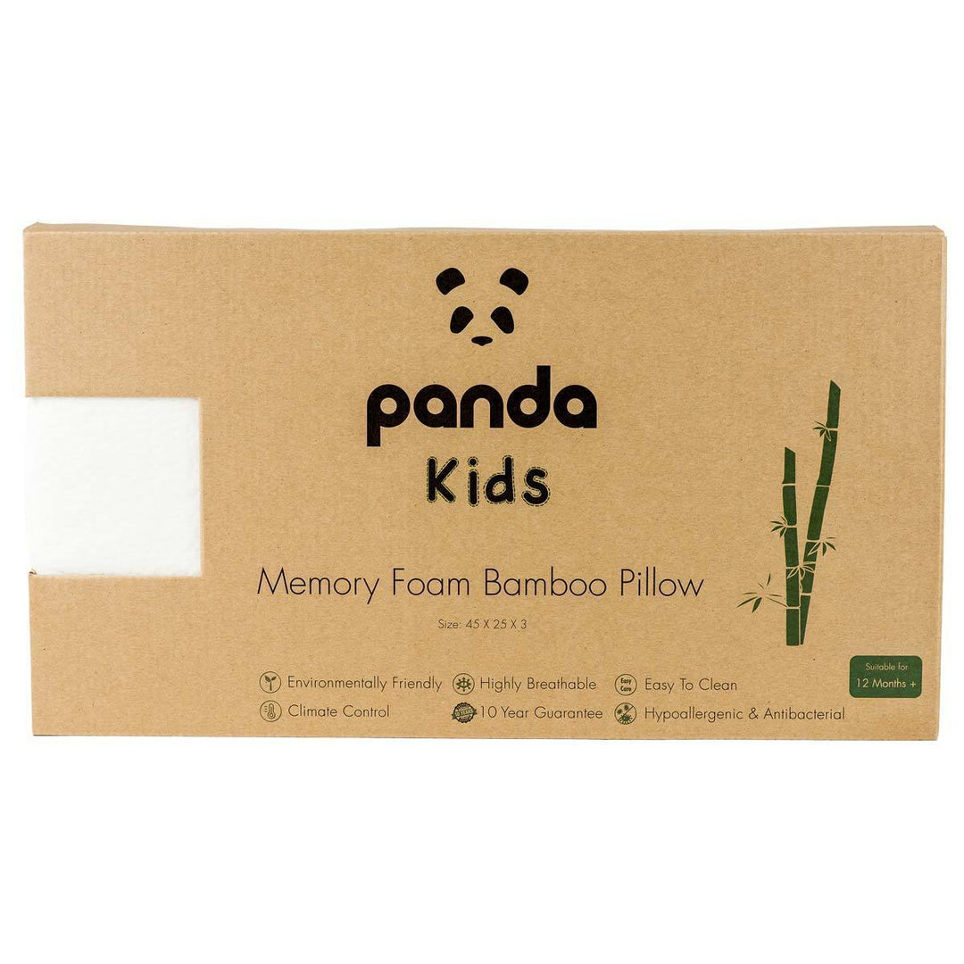 Panda Baby Memory Foam Bamboo Pillow 12+ Months