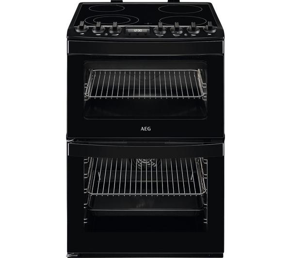 AEG SteamBake CCB6741ACB 60 cm Electric Ceramic Cooker - Black