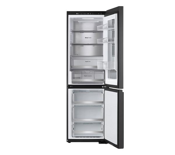 LG InstaView GBG5160CEV 60/40 Fridge Freezer – Smart Wi-Fi Connected, Essence Black Steel, Door-in-Door InstaView Glass Panel, Non-Plumbed Ice &amp; Water Dispenser, Total No Frost, Energy Efficient