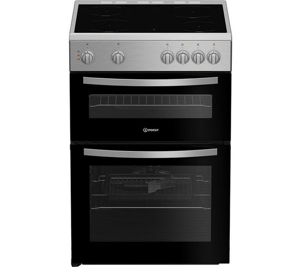 INDESIT IDE6VMX 60 cm Electric Ceramic Cooker - Stainless Steel