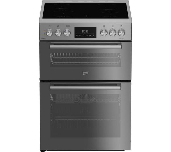 BEKO Pro AeroPerfect AirFry FDCA6732CM 60 cm Electric Ceramic Cooker - Silver