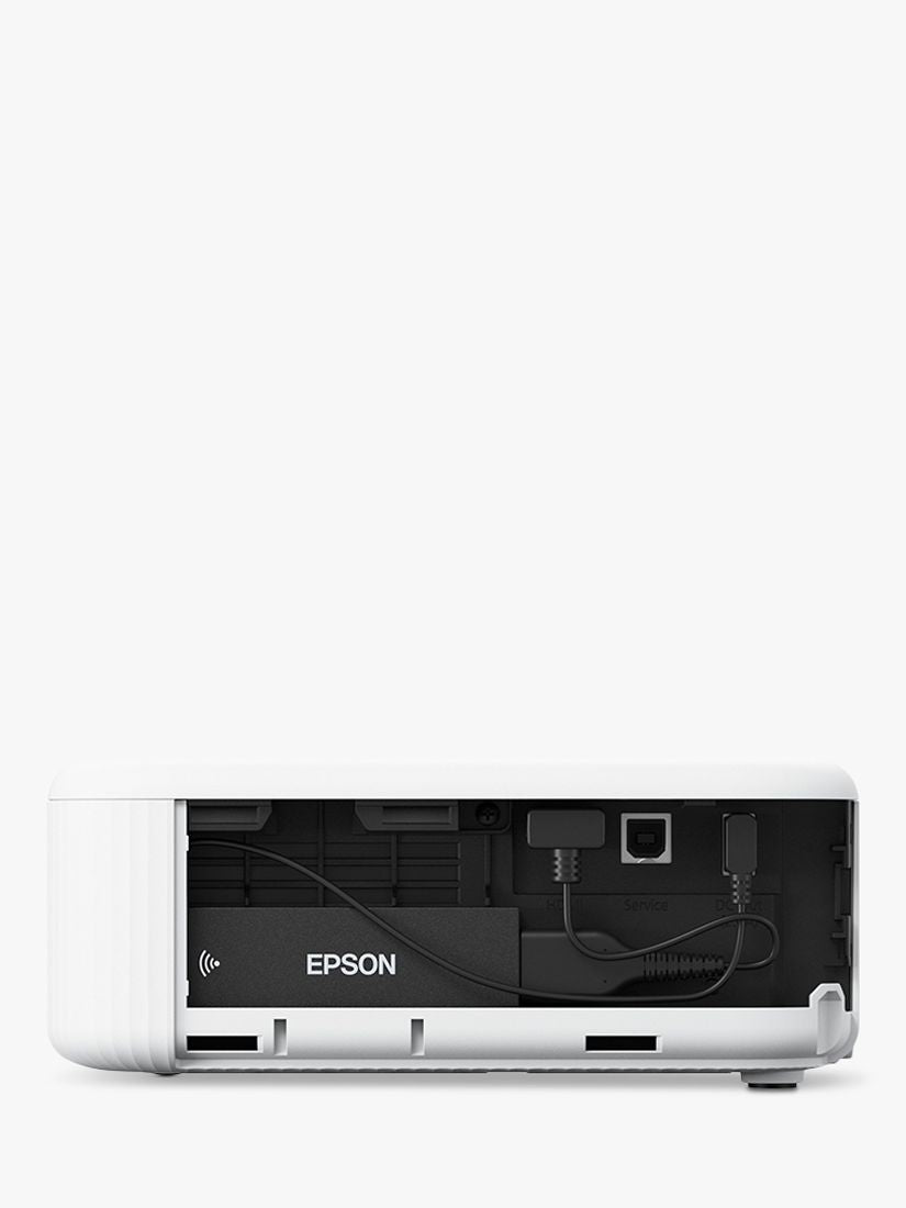 Epson CO-FH02 Full HD 1080p Smart Projector, 3000 Lumens, White
