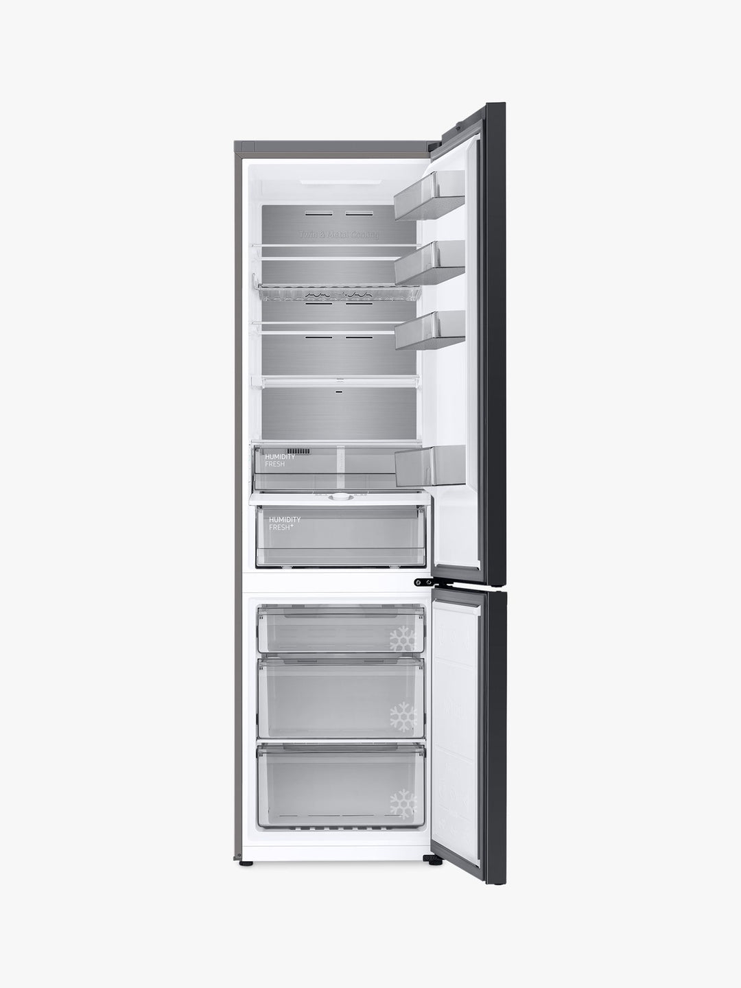 Samsung Bespoke RB38A7CGTS9 Freestanding 70/30 Fridge Freezer, Stainless Steel