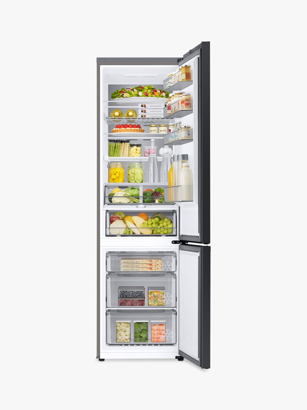 Samsung Bespoke RB38A7CGTS9 Freestanding 70/30 Fridge Freezer, Stainless Steel