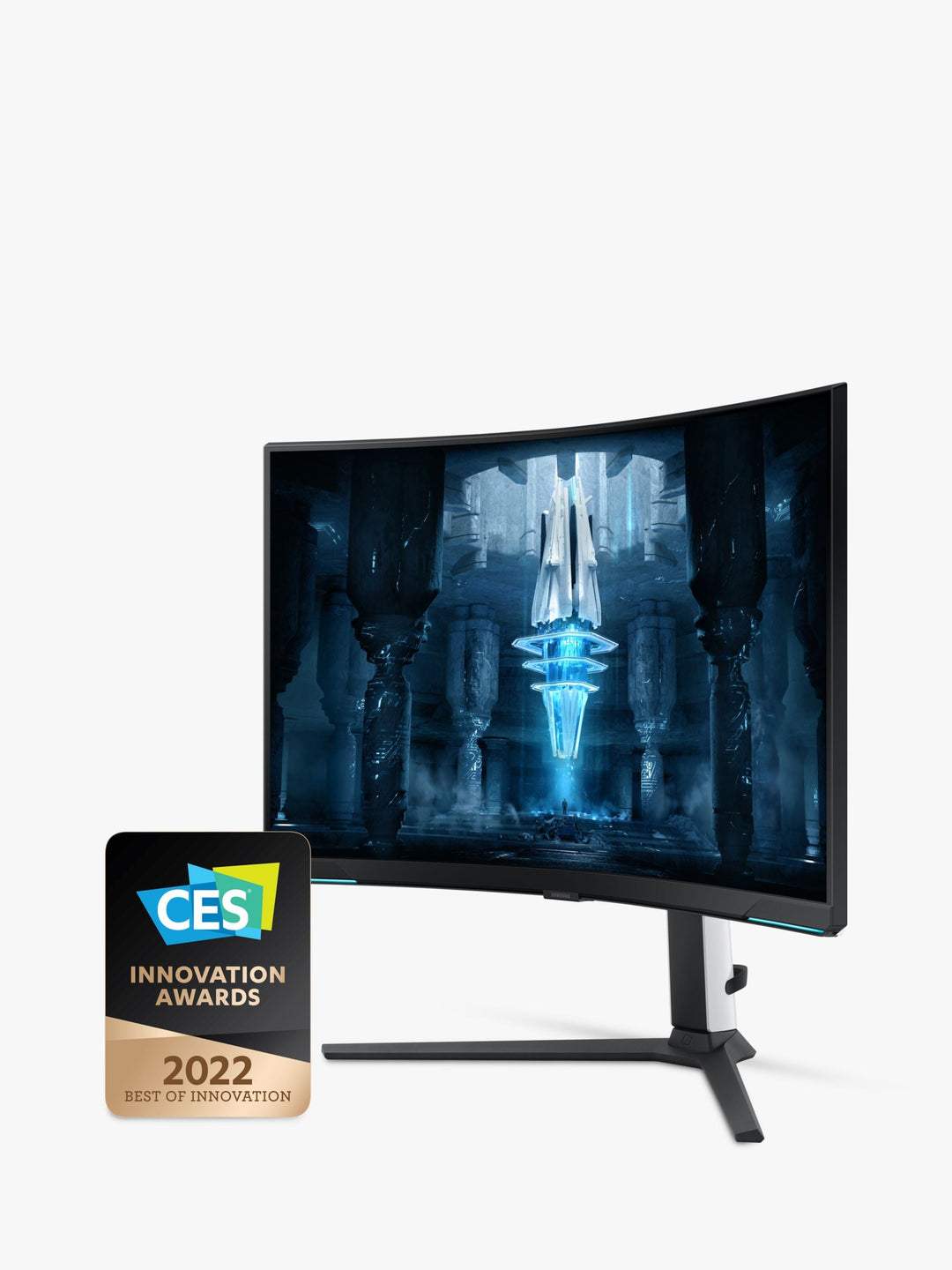 Samsung 4K UHD Curved Gaming Monitor, Quantum HDR 2000, 240Hz Refresh Rate, 1ms Response Time, Nvidia G-Sync Compatible, Matte Screen