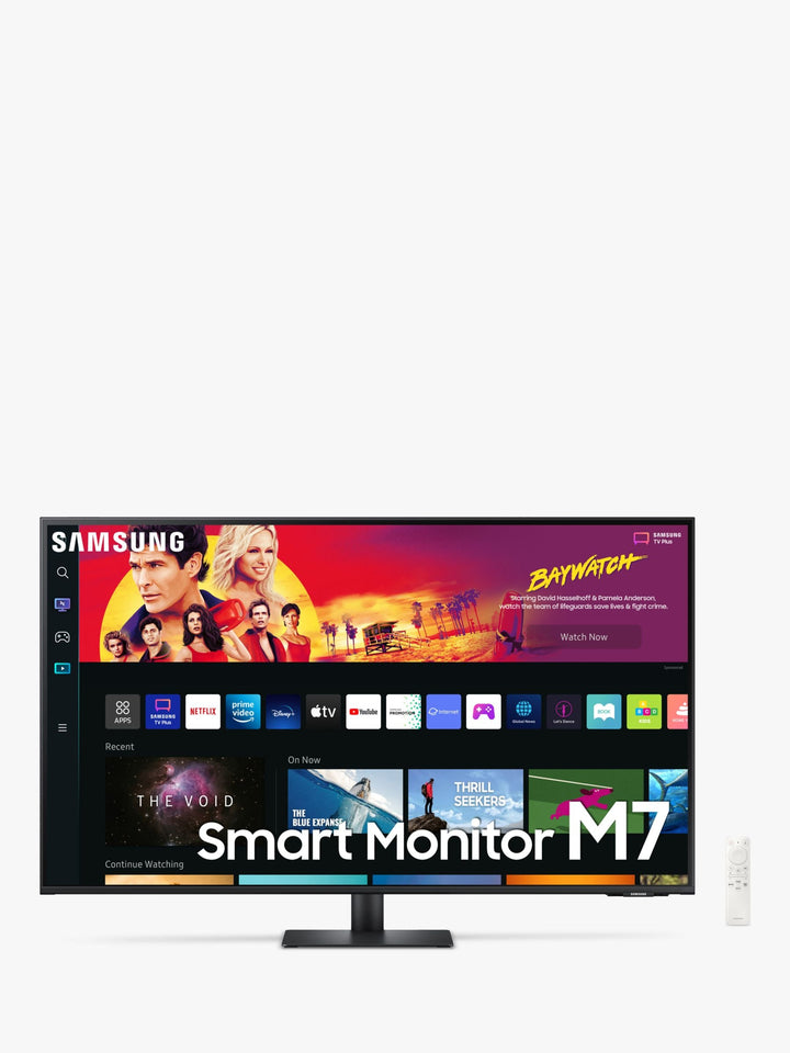 4K UHD Samsung M70B Smart Monitor 43", Adaptive Picture/Sound, Wireless DeX, Remote Access, Integrated Apps, SlimFit Camera Compatible, Smart Home Hub, Ultra-Slim Design, Samsung TVPlus Enabled