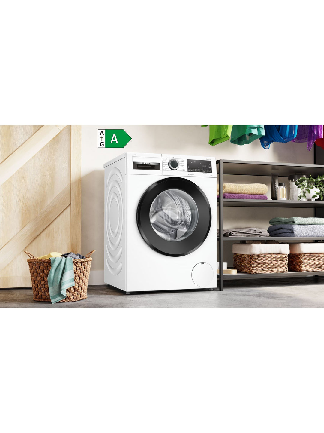 Bosch Series 6 WGG244F9GB Freestanding Washing Machine, 9kg Load, 1400rpm Spin, White