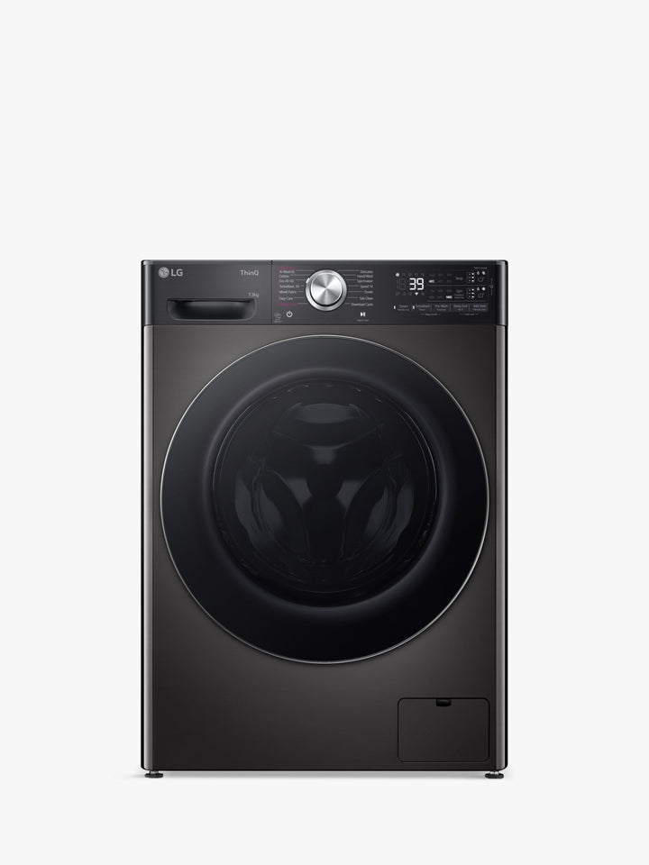 LG F4Y913BCTA1 Freestanding Washing Machine, 11kg Load, 1400rpm Spin, Black