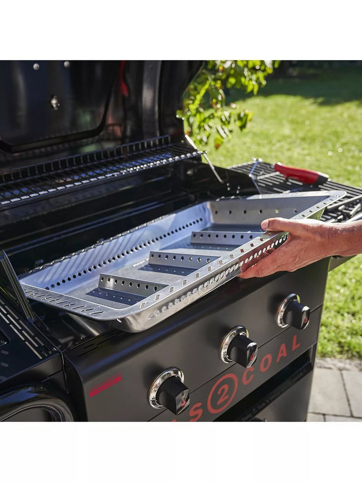 Char-Broil Gas2Coal Special Edition 3-Burner Gas & Charcoal Hybrid BBQ