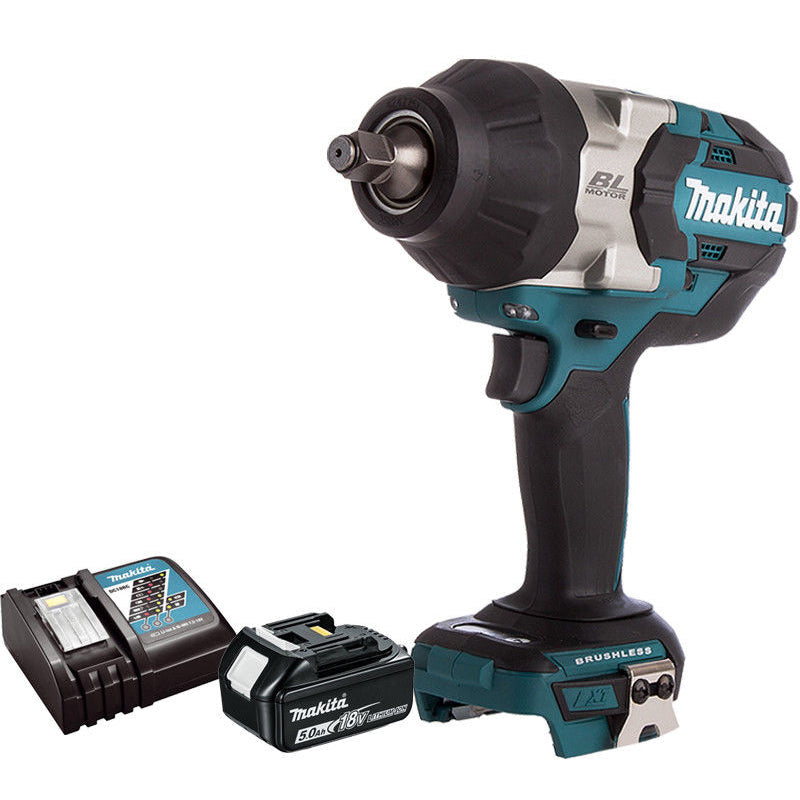 Makita DTW1002Z 18V Brushless 1/2" Wrench With 1 x 5.0Ah Battery &amp; Charger