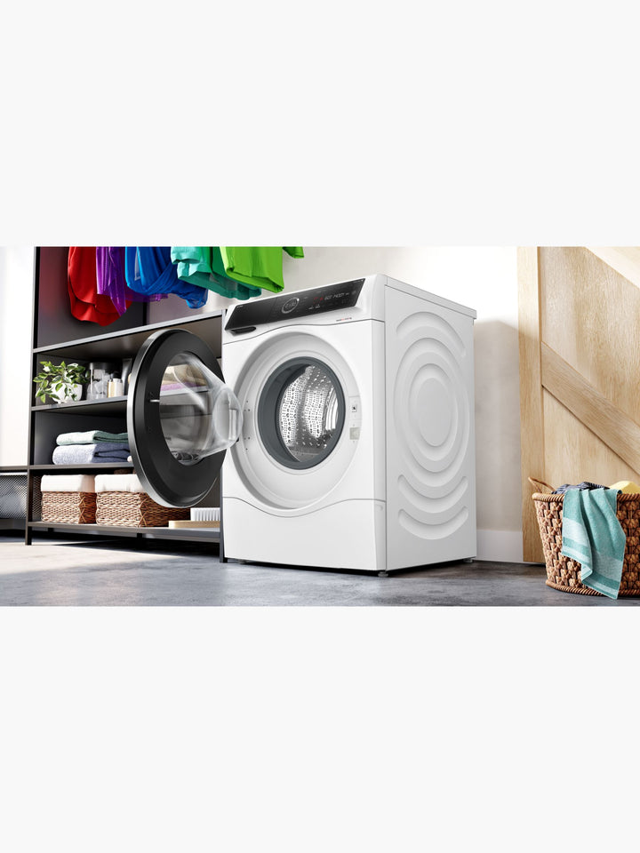 Bosch Series 8 WNC25410GB Freestanding Washer Dryer 10.5kg/6kg Load, 1400rpm Spin, White