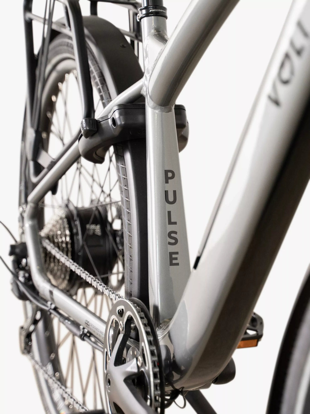 Volt Pulse Hybrid e-Bike, Light Grey, 18" Frame