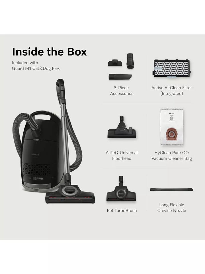 Miele Guard M1 Cat & Dog Flex Vacuum Cleaner, Obsidian Black