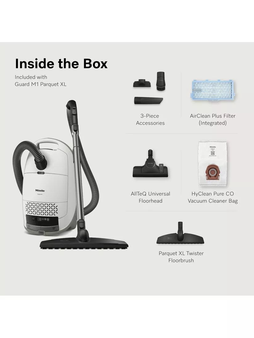 Miele Guard M1 PQ XL Vacuum Cleaner, Brilliant White