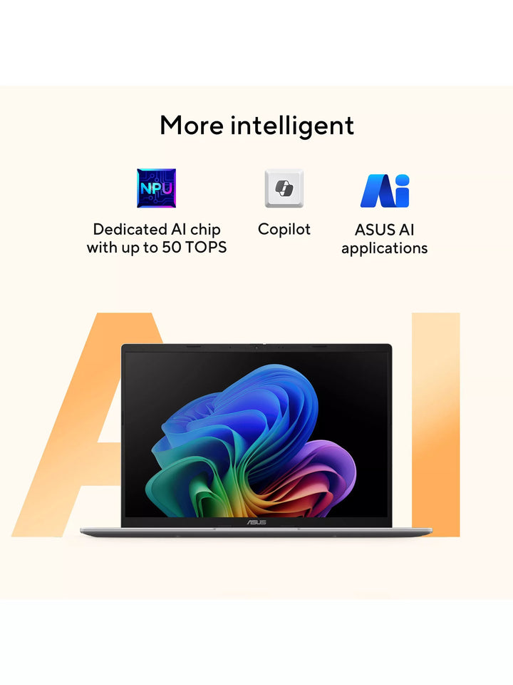 ASUS Vivobook 14 Copilot+ Laptop, AMD Ryzen AI 7 Processor, 16GB RAM, 1TB SSD, 14” WUXGA, Blue