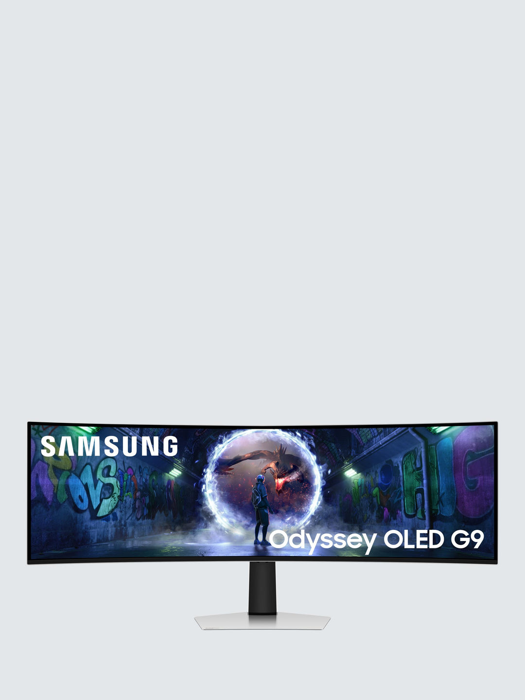 Samsung Odyssey OLED G93SD LS49DG934SUXXU Dual QHD Gaming Monitor, 49”, Silver