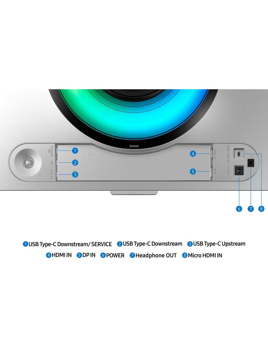 Samsung Odyssey OLED G93SD LS49DG934SUXXU Dual QHD Gaming Monitor, 49”, Silver