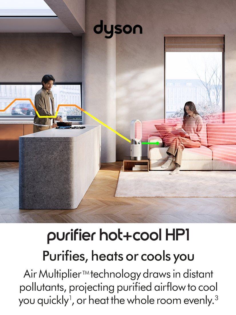 Dyson Hot+Cool HP1 Air Purifier, White/White